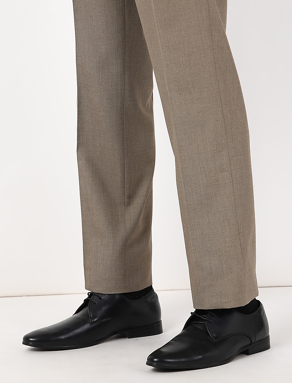 Regular Fancy Texture Trousers