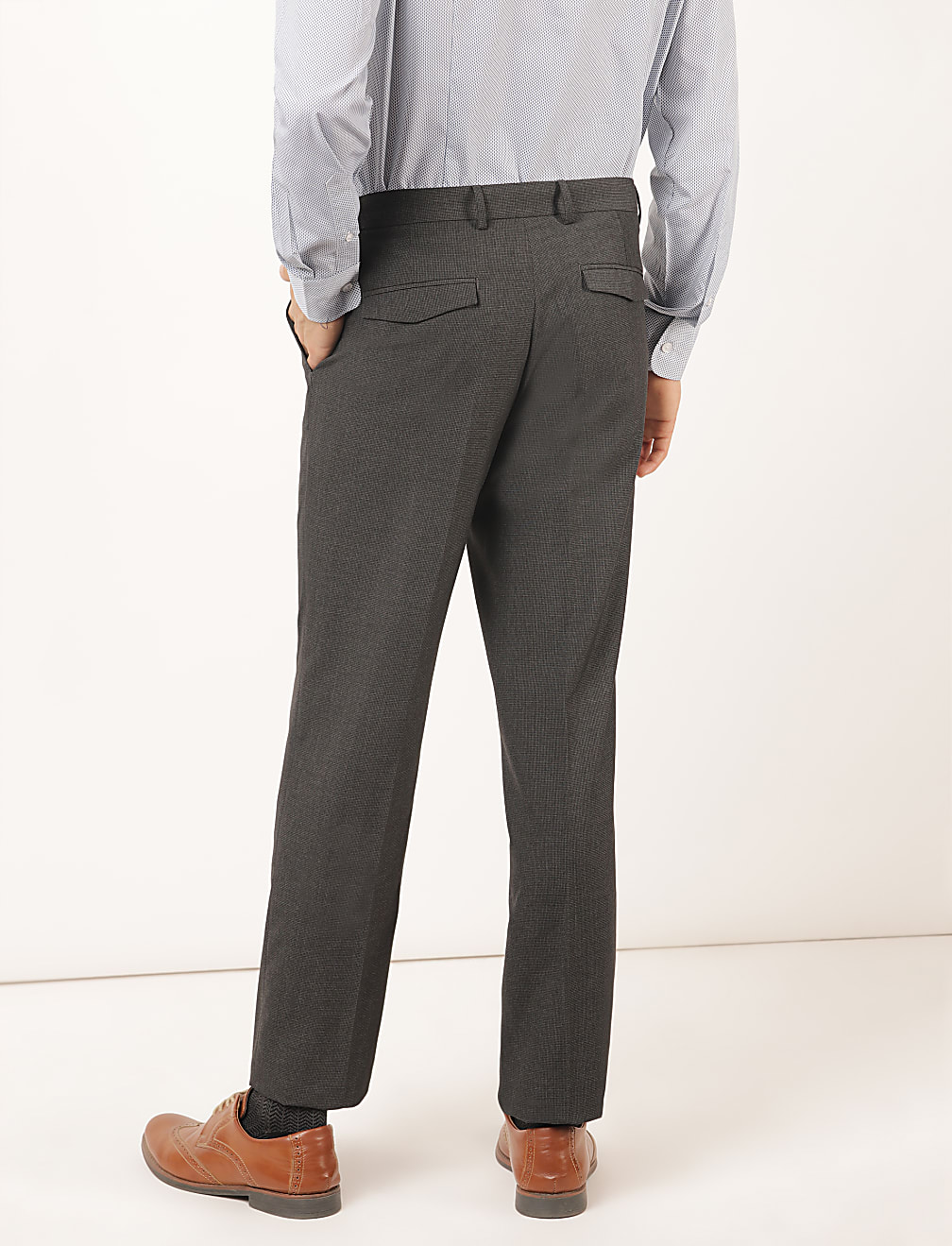 Plain Regular Fit Trouser