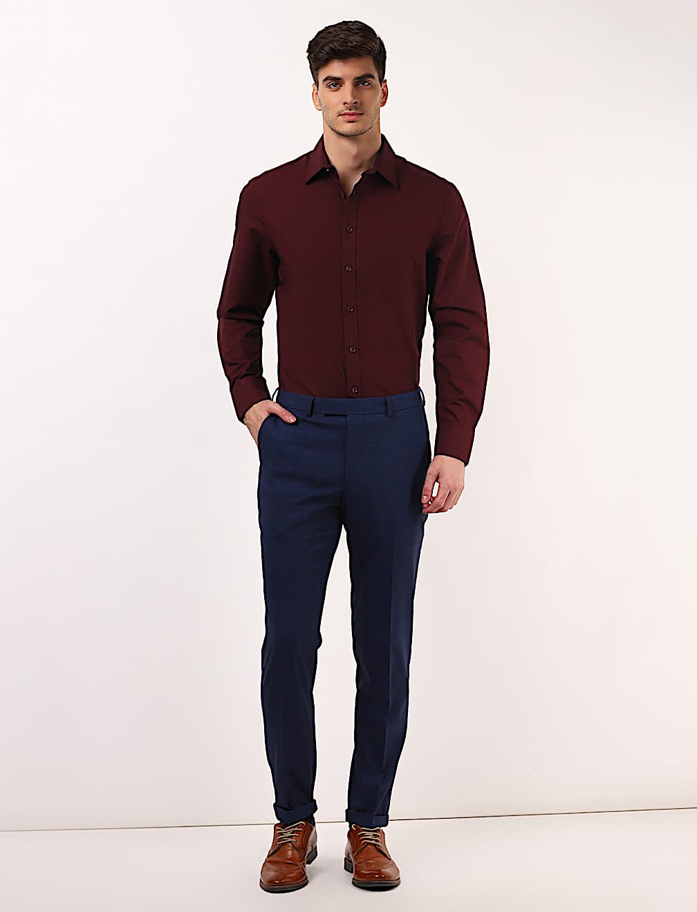 Check Skinny Fit Trouser