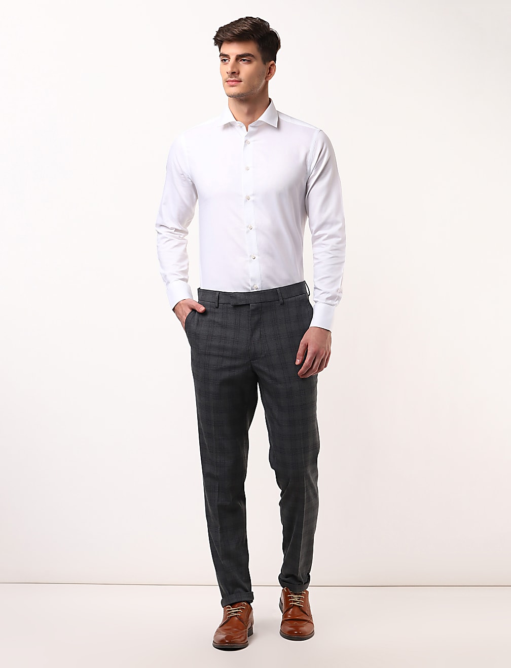 Check Skinny Fit Trouser