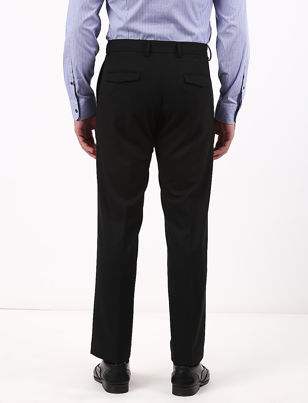 Bi-Stretch Solid Slim Trouser