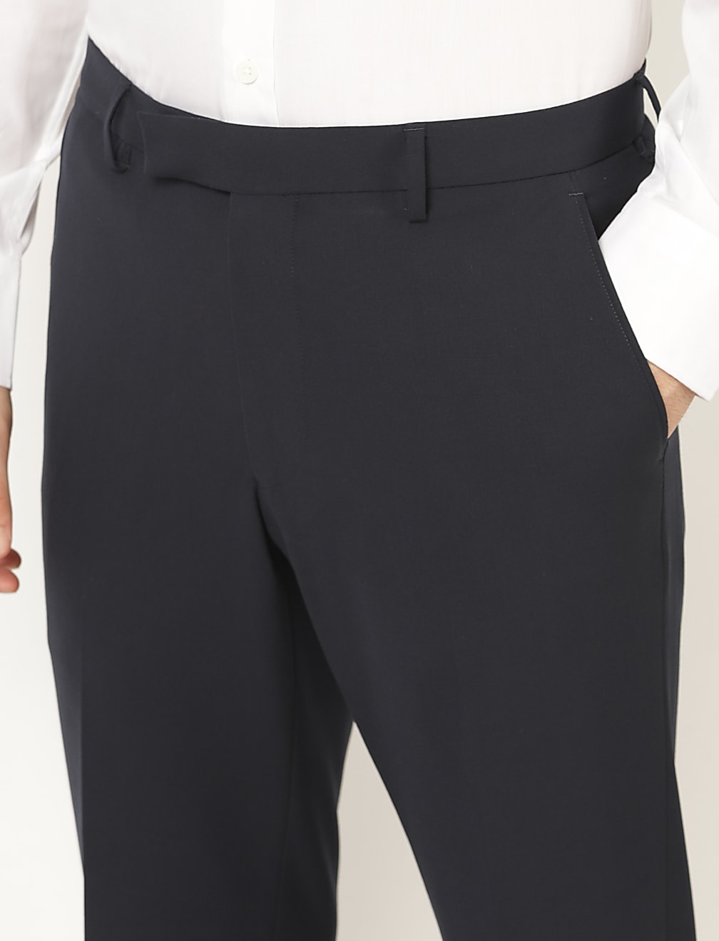 Bi Stetch Plain Slim Fit Trouser
