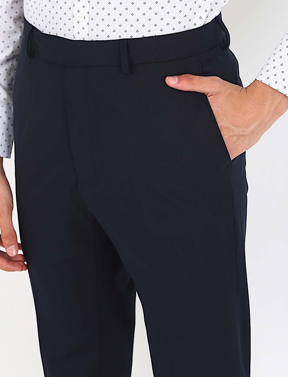 Bi-Stretch Skinny Fit Trouser With Active Waistband