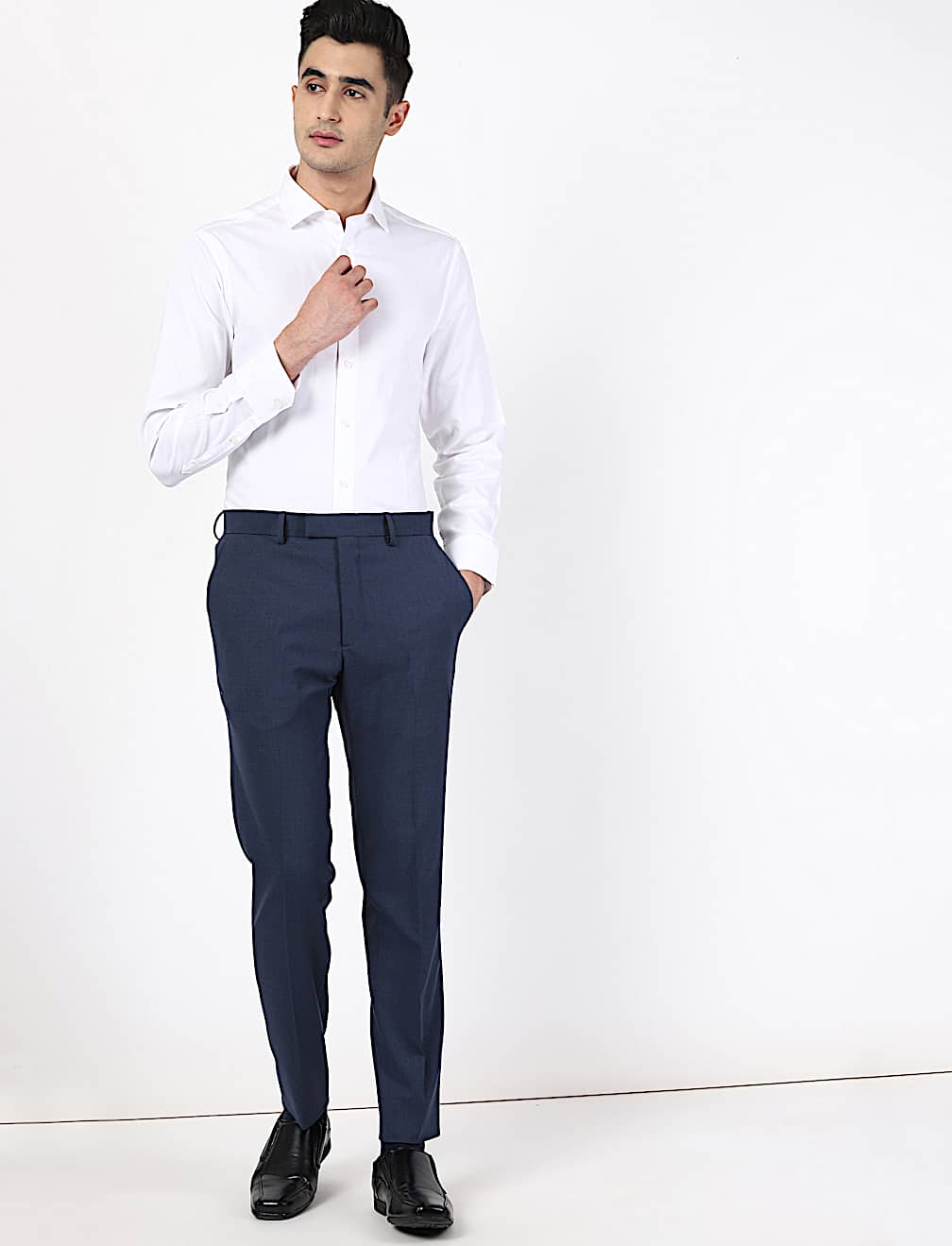 Bi-Stretch Skinny Fit Trouser With Active Waistband