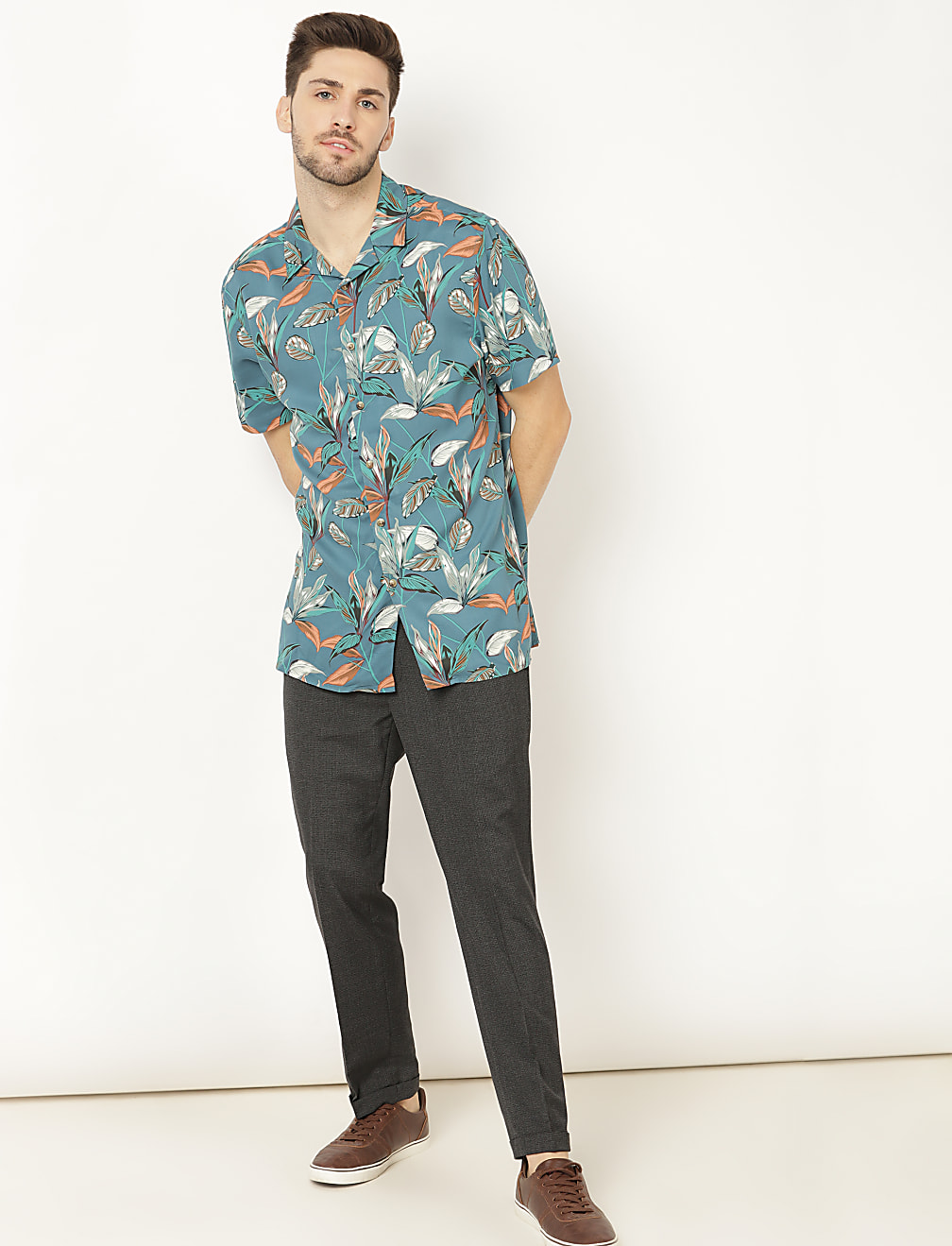 Plain Slim Fit Trouser