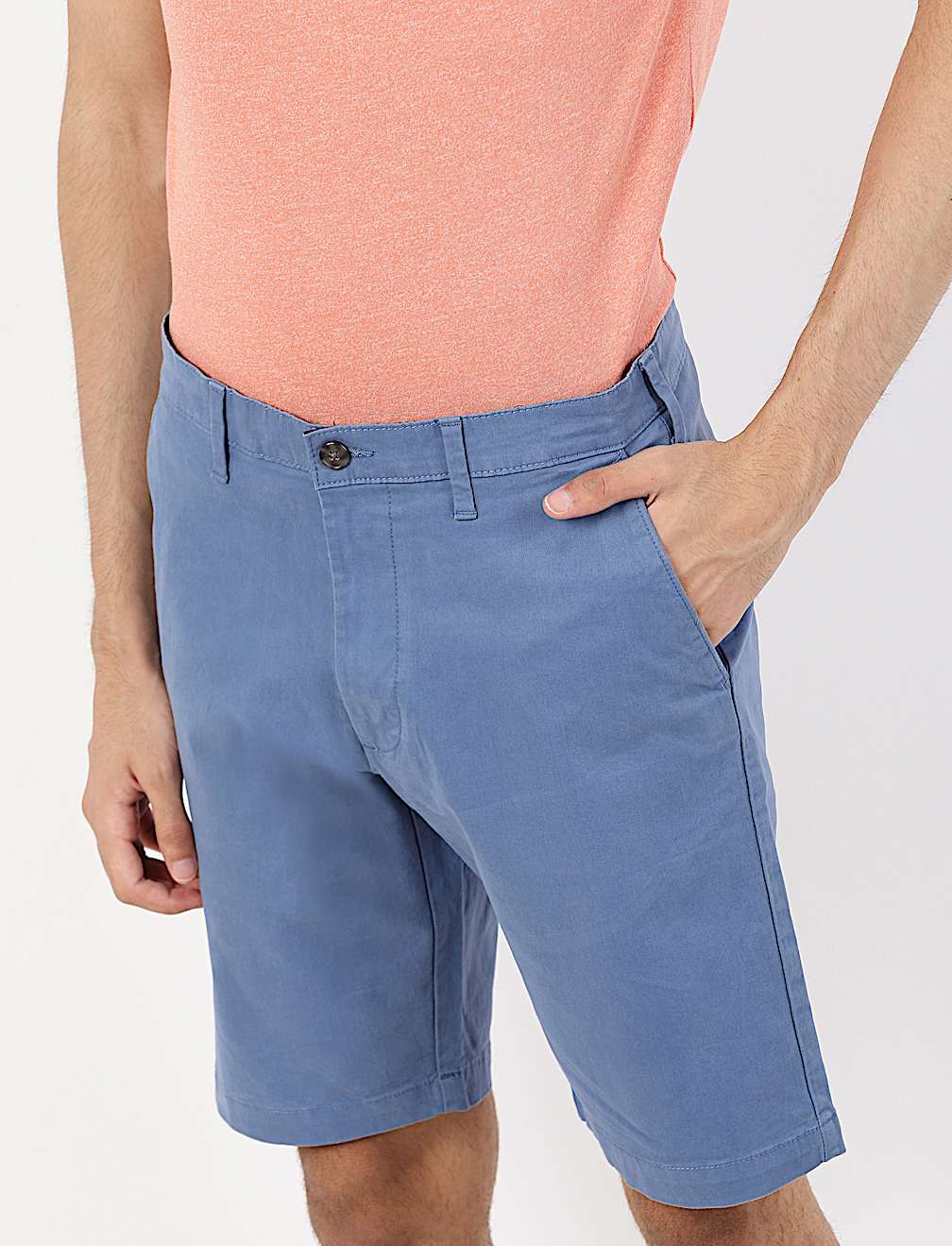(Cotton Blend) Regular Fit Shorts