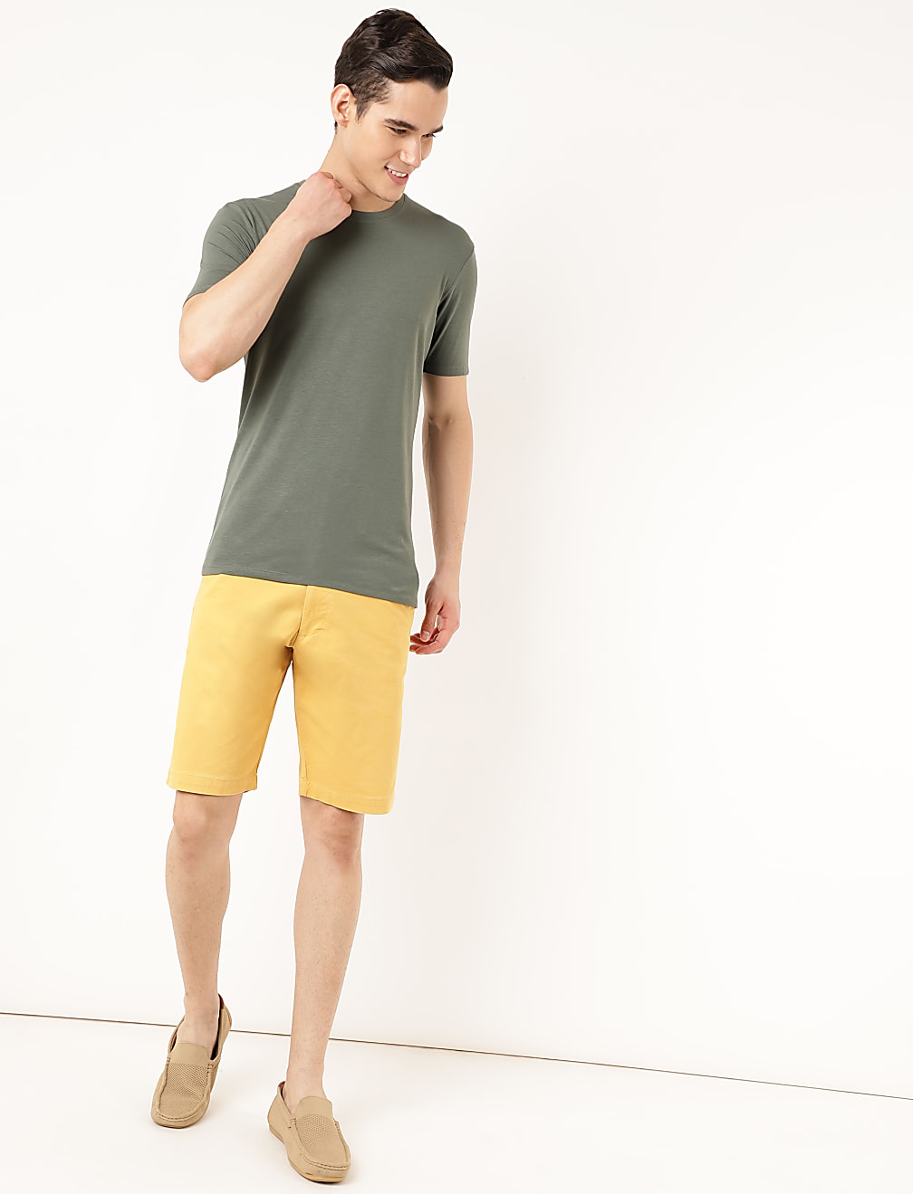 (Cotton Blend) Regular Fit Shorts