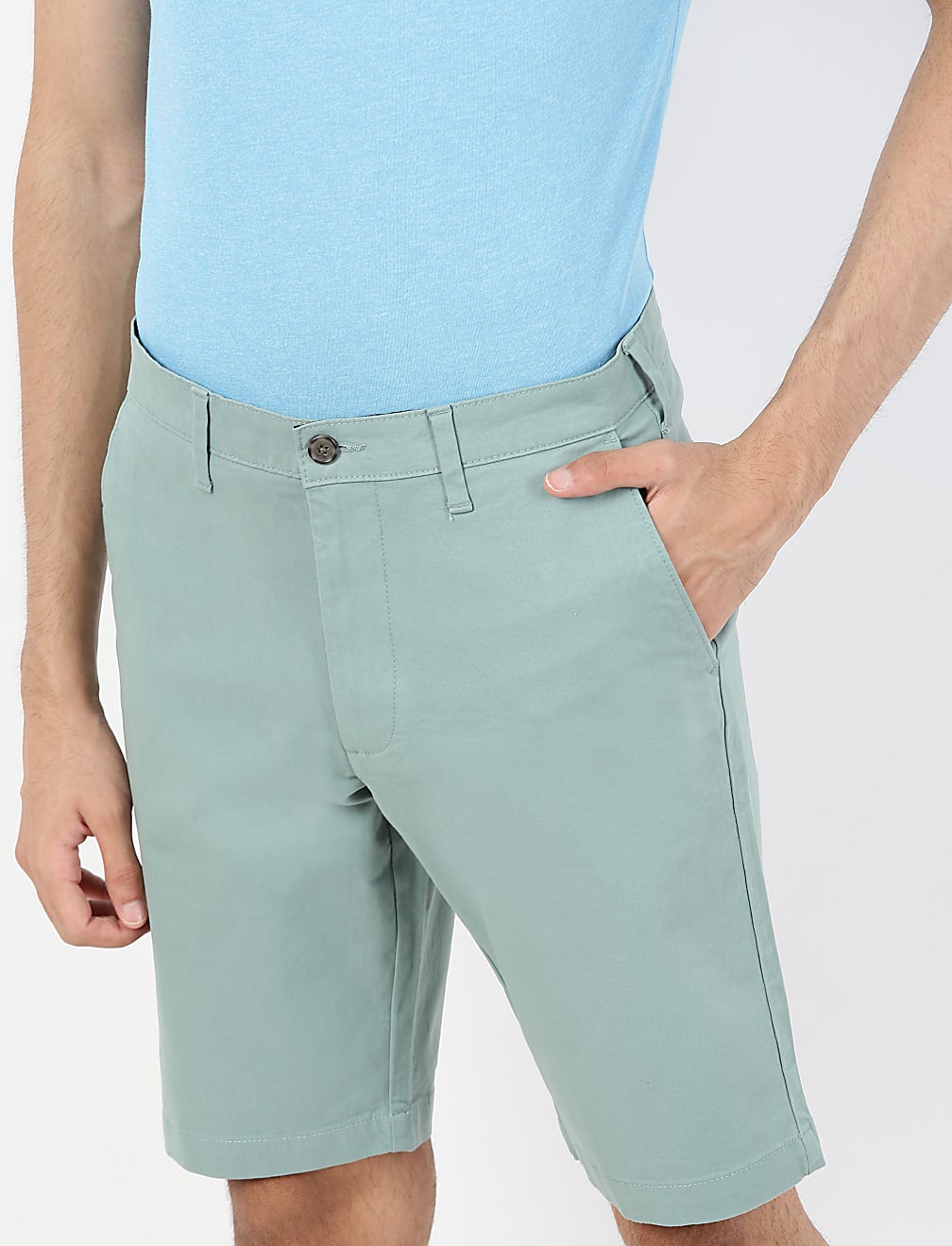 (Cotton Blend) Regular Fit Shorts