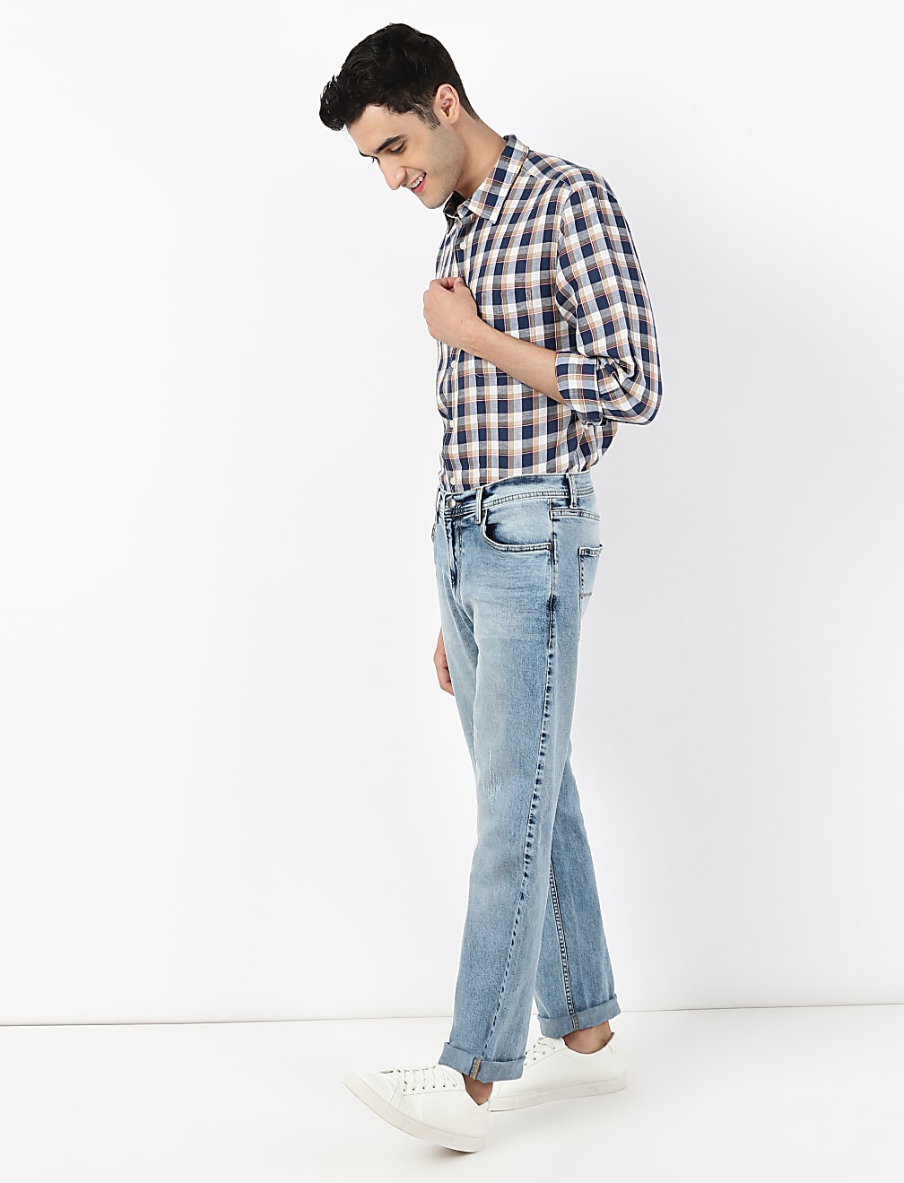 Straight Fit Vintage Denim