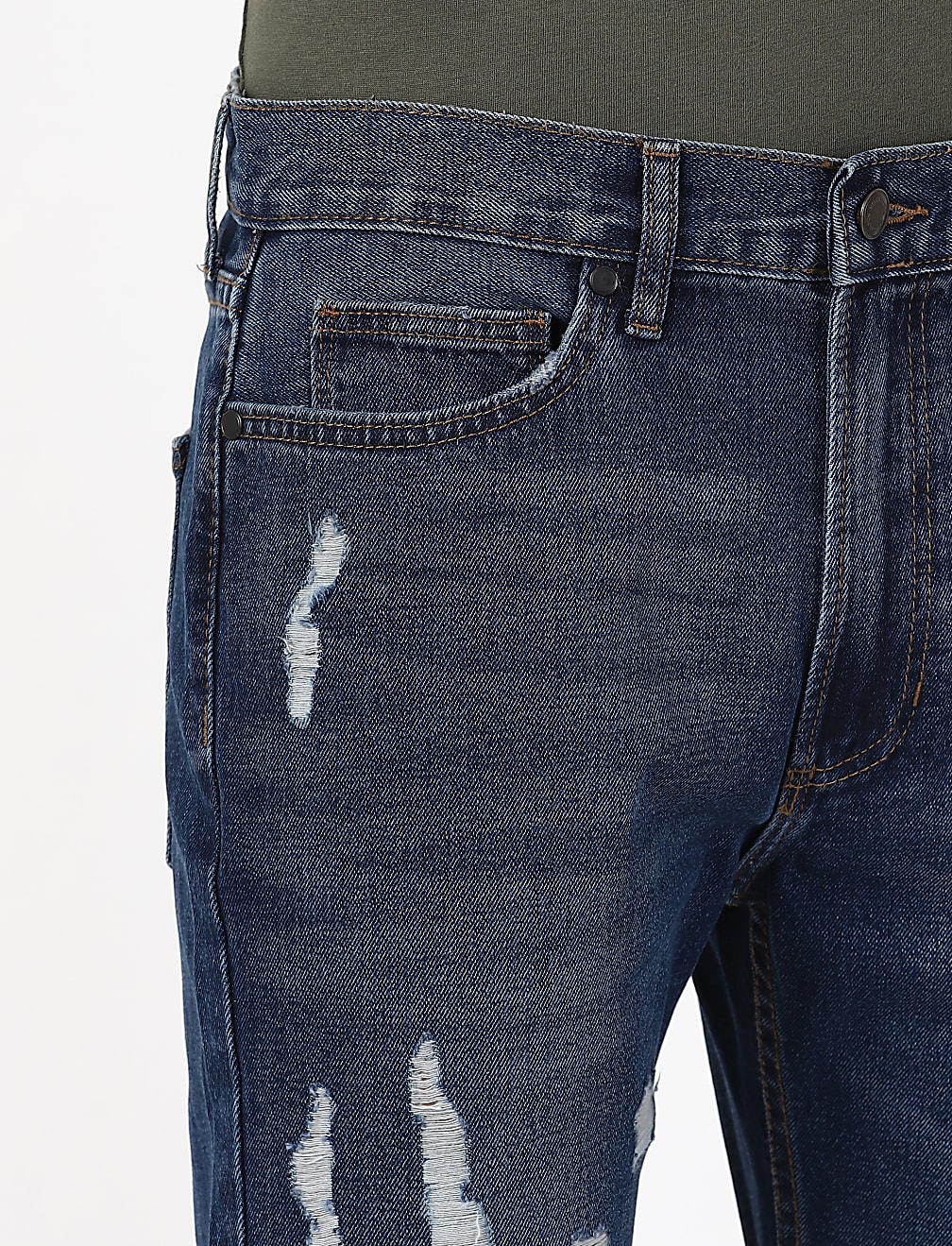Ripped Jeans Straight Fit
