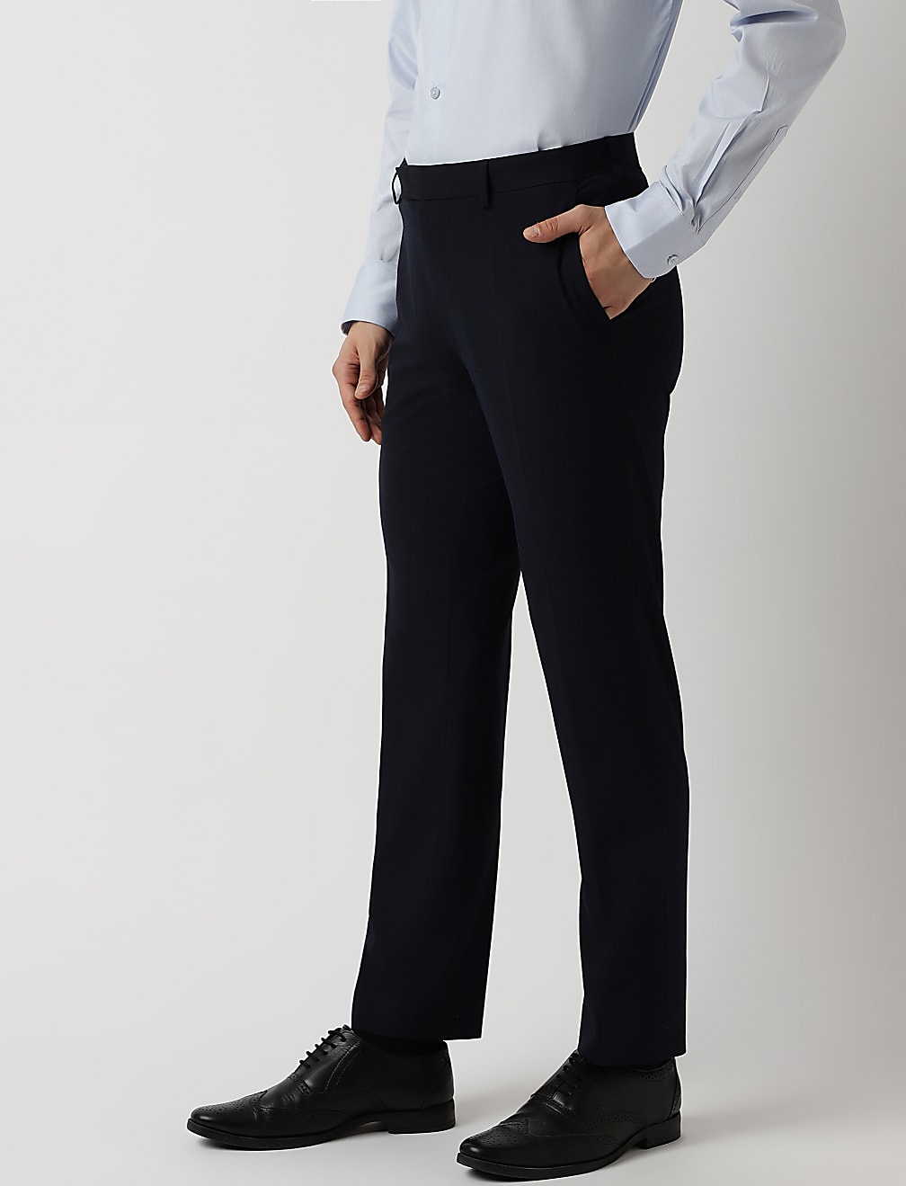 Slim Fit Striped Trousers