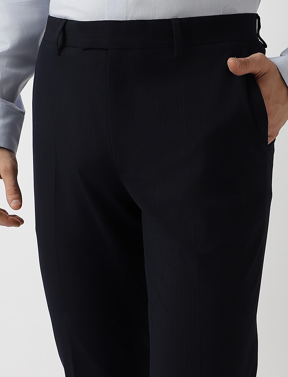 Slim Fit Striped Trousers