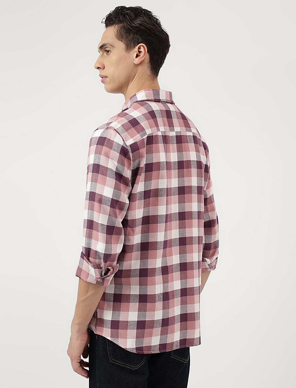Pure Cotton Spread Collar Shirt