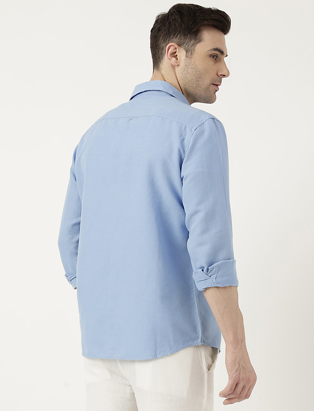 Relaxed Fit Solid Full Sleeves Shirt