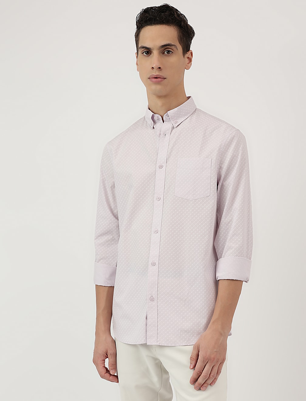Pure Cotton Button Down Collar Shirt