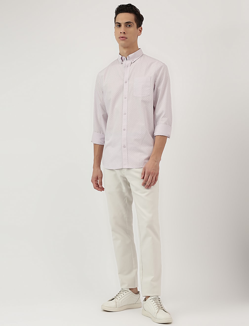 Pure Cotton Button Down Collar Shirt
