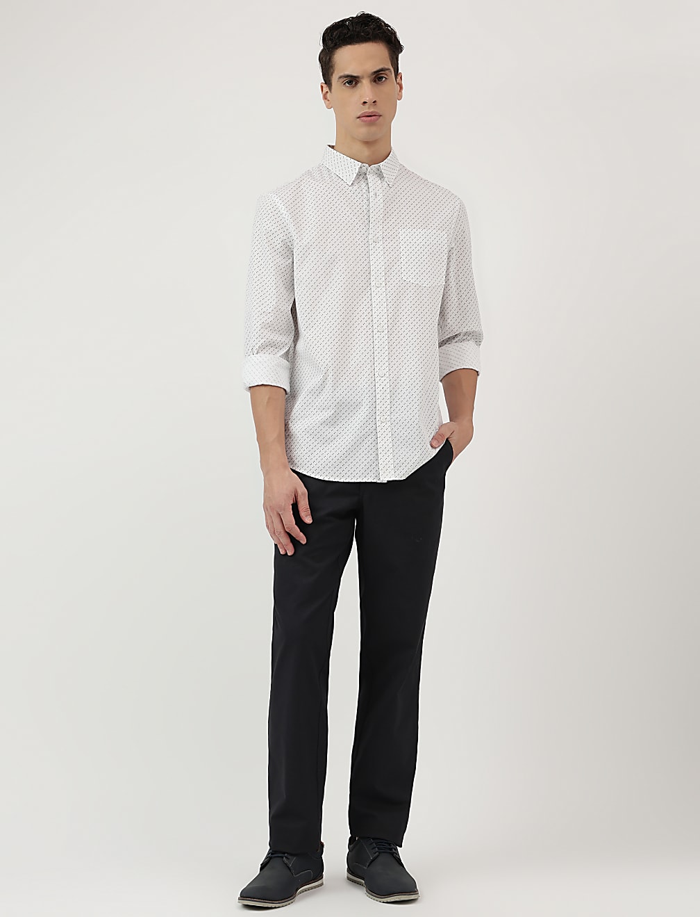 Pure Cotton Button Down Collar Shirt