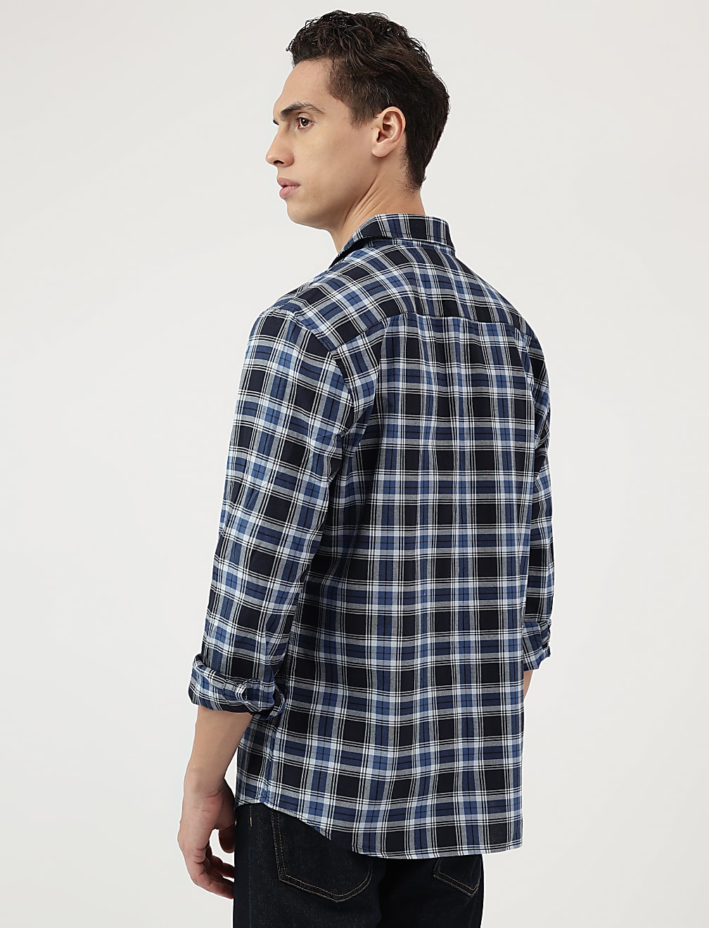 Pure Cotton Spread Collar Shirt