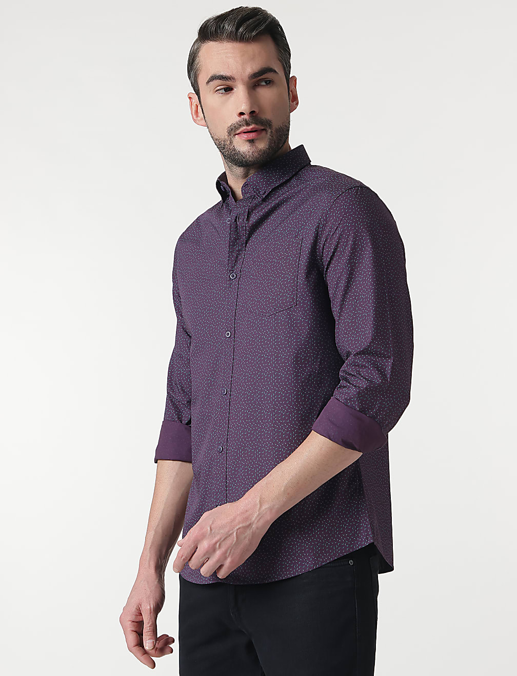 Cotton Rich Button Down Collar Shirt
