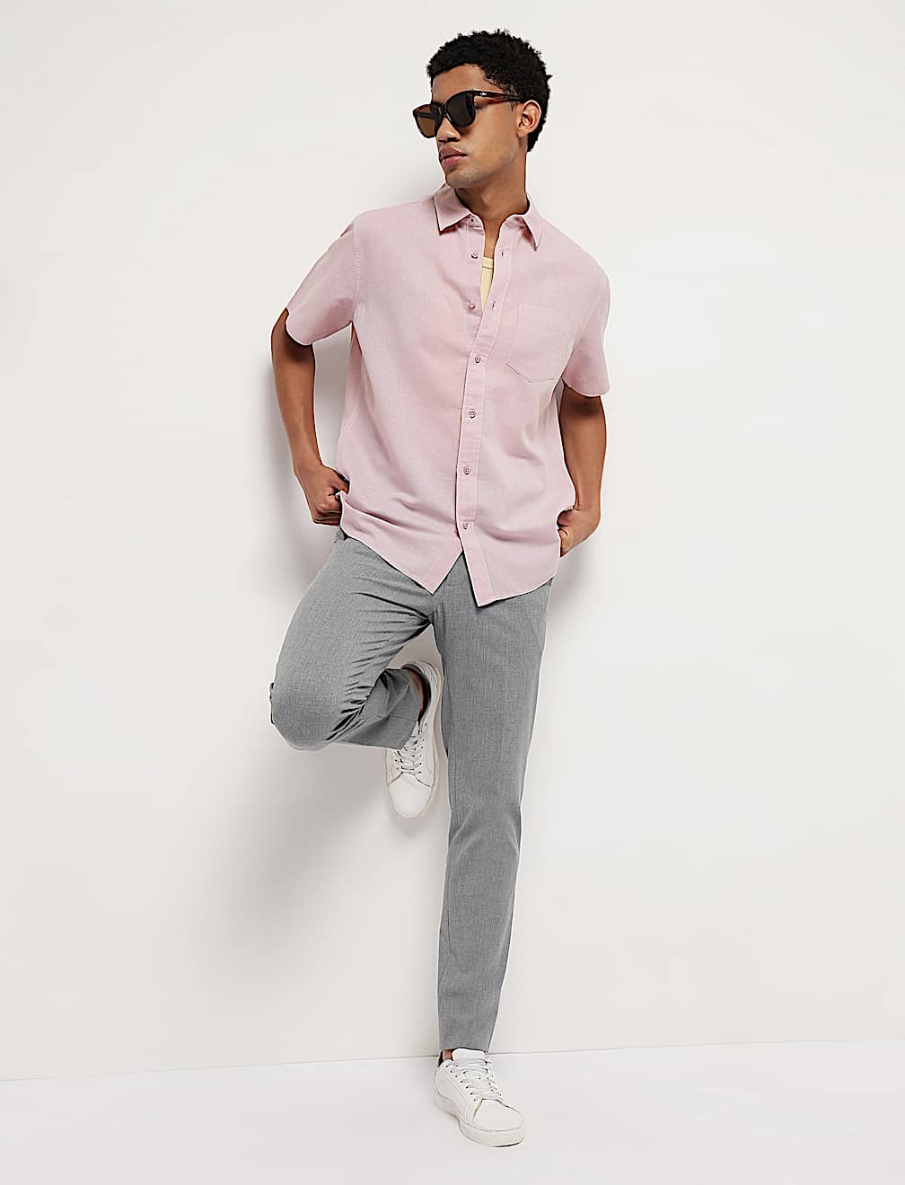 Linen Rich Relaxed Fit Shirt