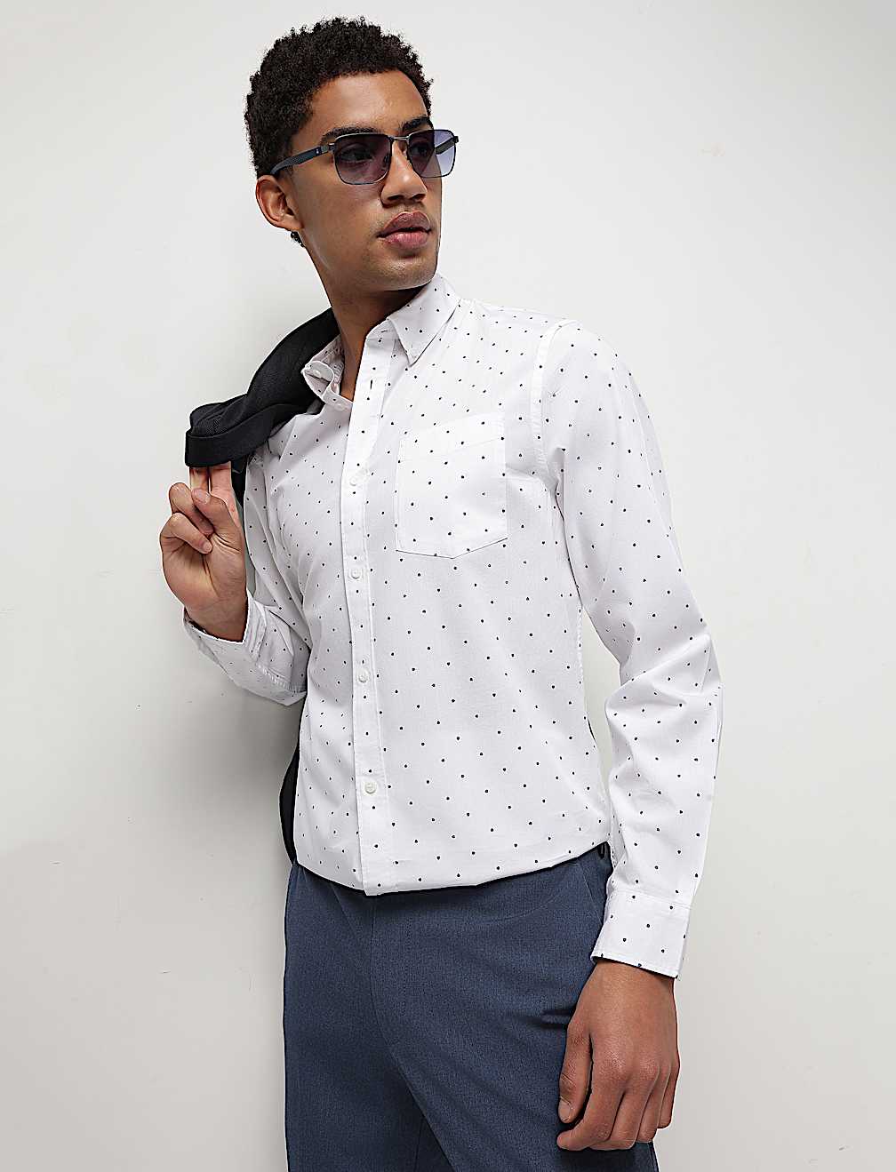 Pure Cotton Printed Full Sleeves Shirt