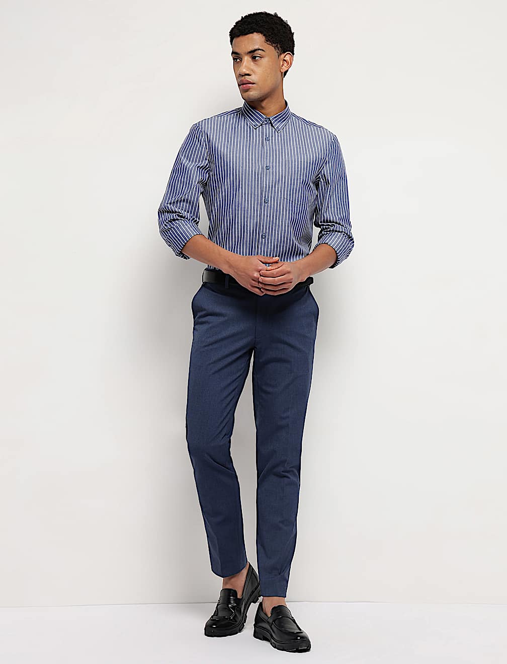 Pure Cotton Button Down Collar Shirt