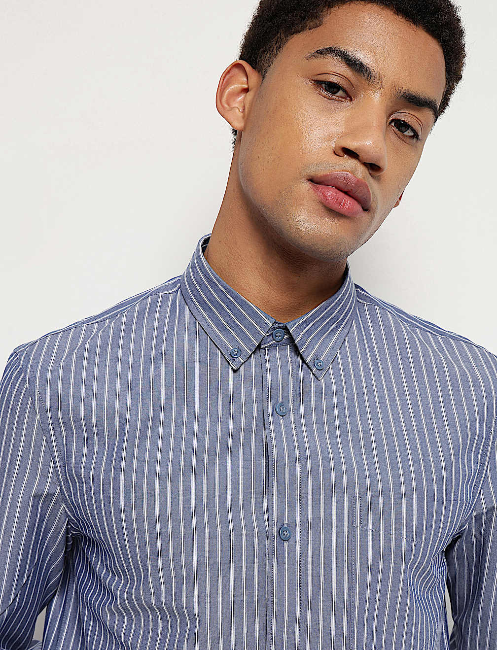 Pure Cotton Button Down Collar Shirt