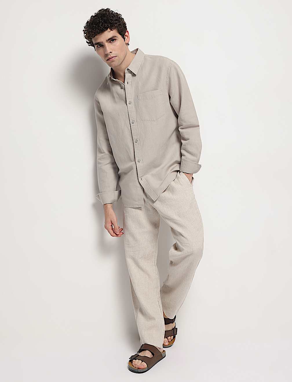 Linen Rich Relaxed Fit Shirt