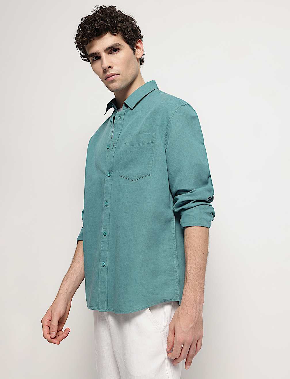 Linen Rich Relaxed Fit Shirt