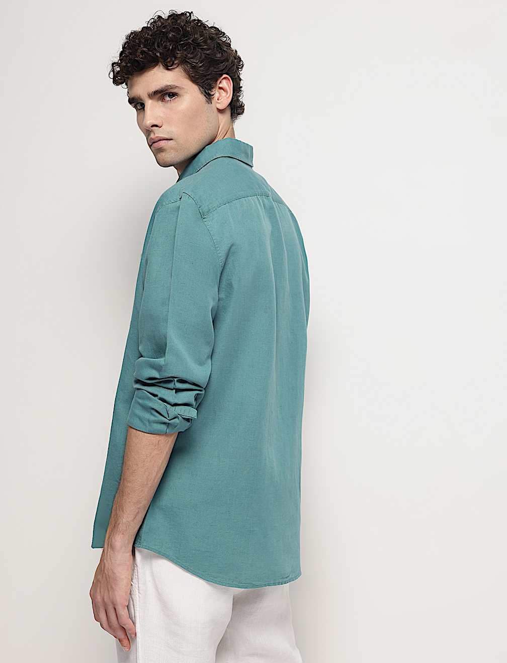 Linen Rich Relaxed Fit Shirt