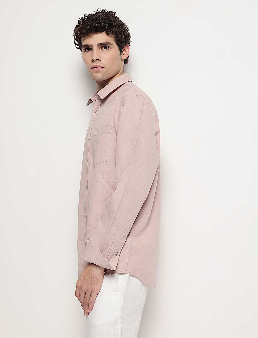 Linen Rich Relaxed Fit Shirt