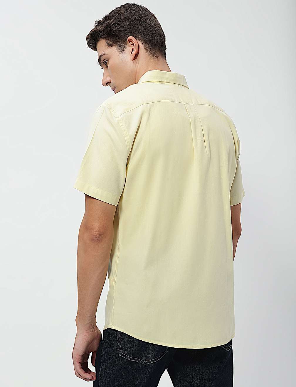 Pure Cotton Button-Down Collar Shirt