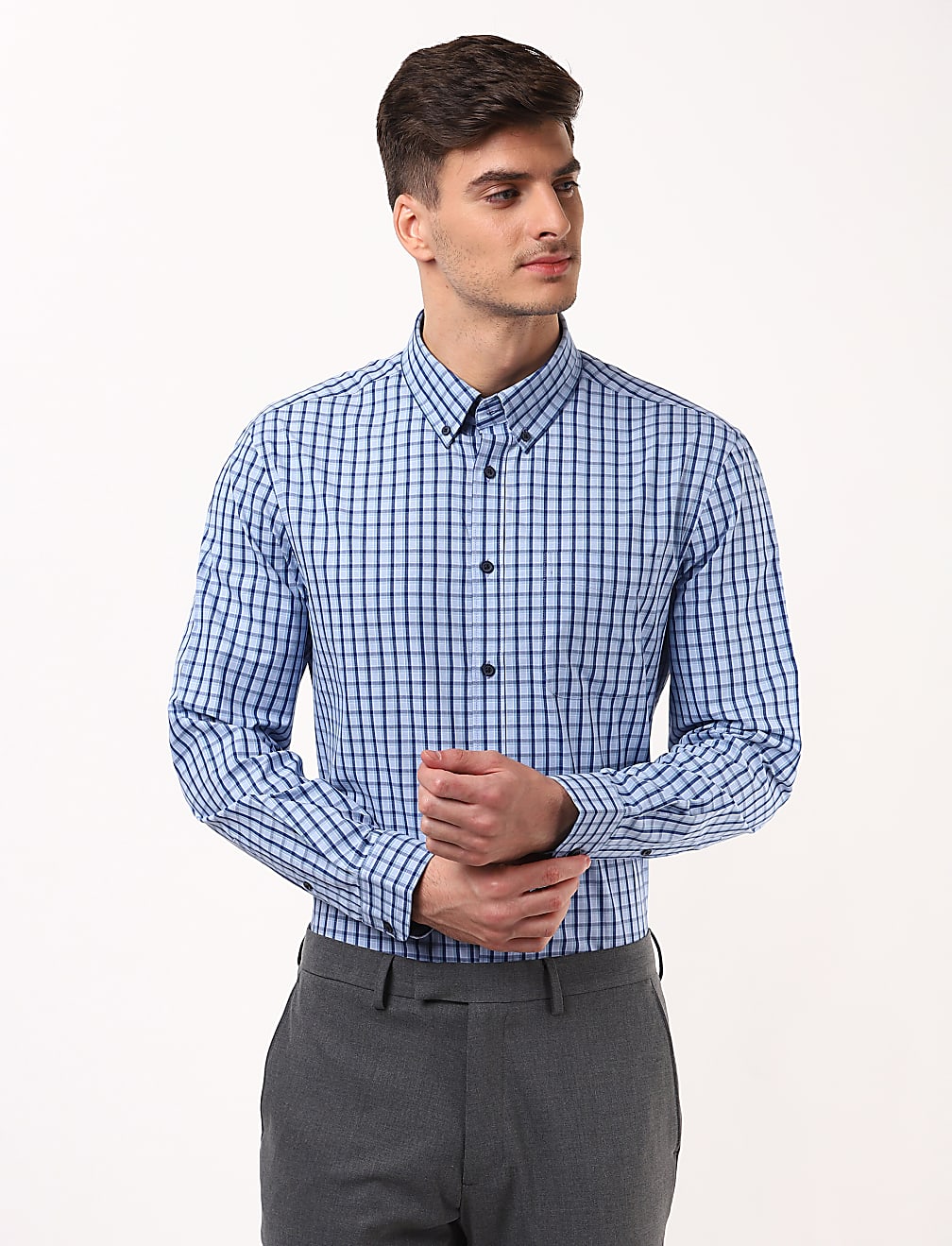 Pure Cotton Checks Shirt