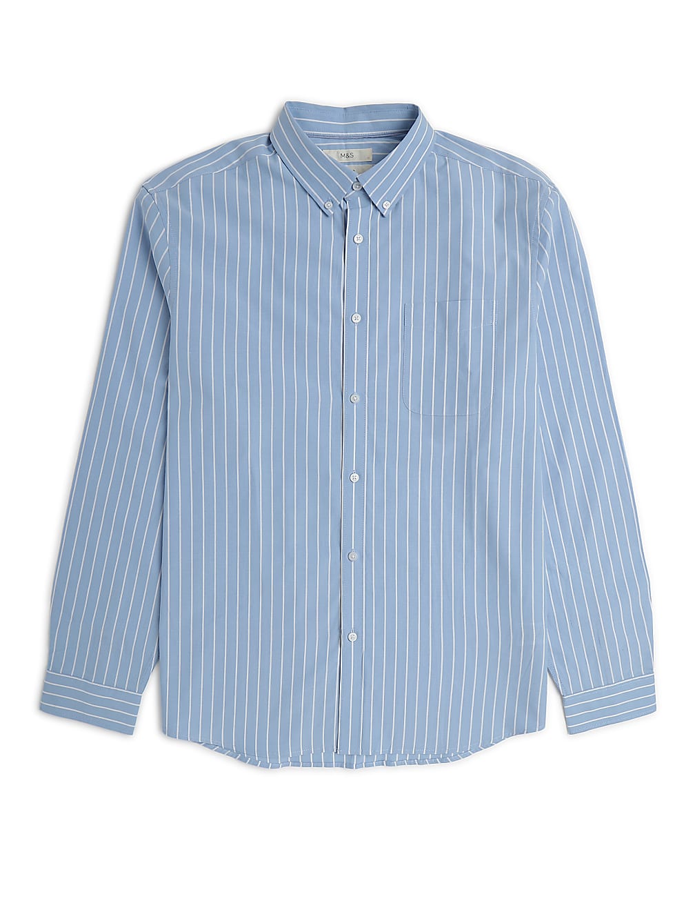 Pure Cotton Striped Button Down Shirt