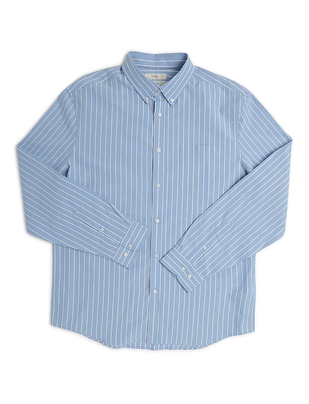 Pure Cotton Striped Button Down Shirt