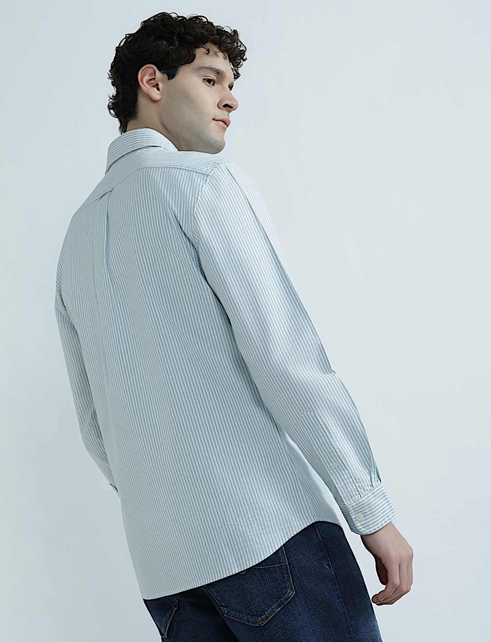 Ultimate Pure Cotton Striped Oxford Shirt