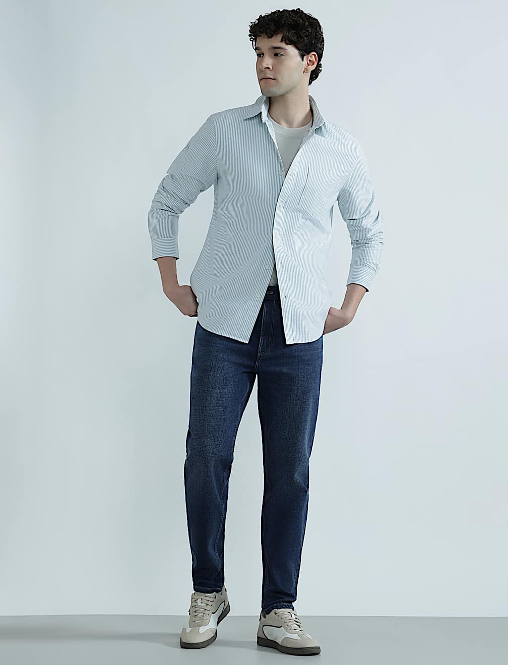 Ultimate Pure Cotton Striped Oxford Shirt