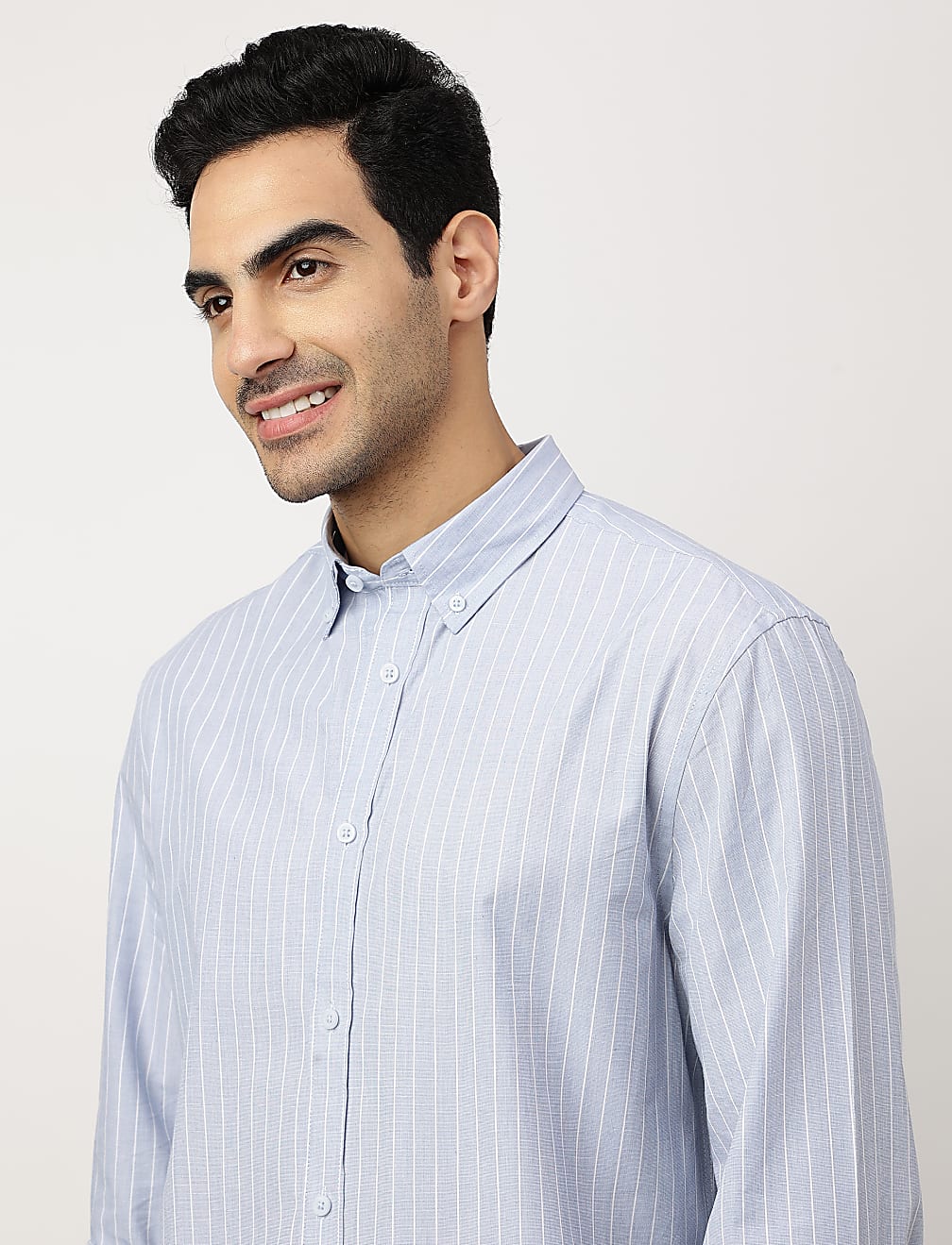 Pure Cotton Button-down Collar Shirt
