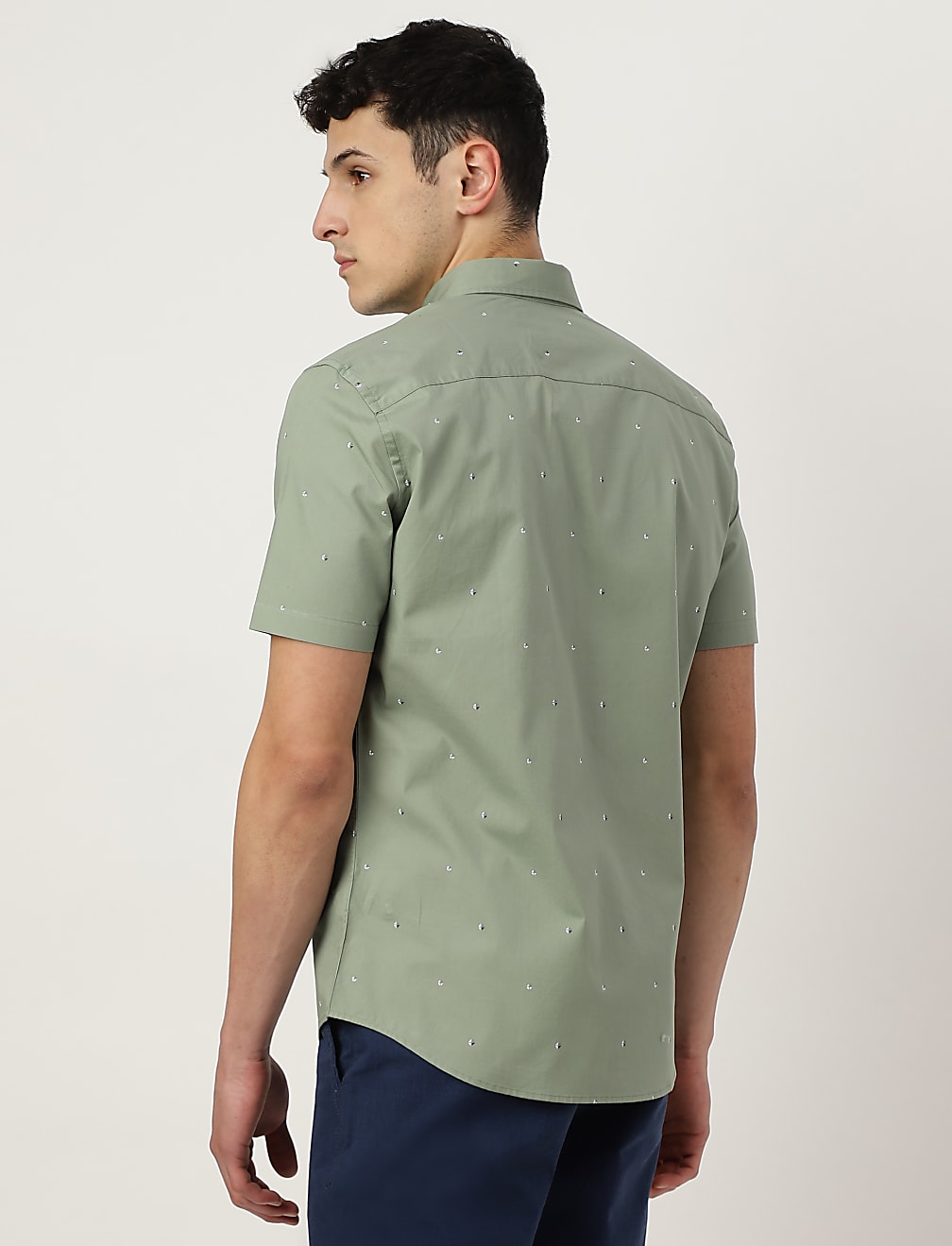 Pure Cotton Button-down Collar Shirt