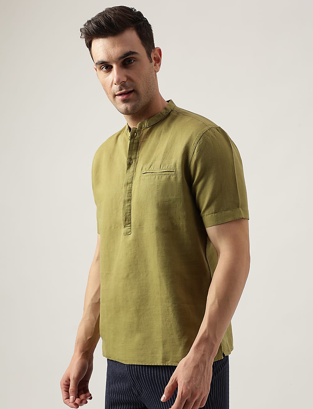 Mandarin Collar Shirt