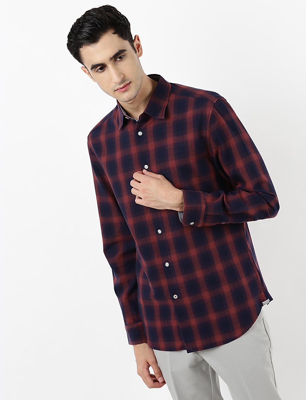 Ombre Checks Shirt