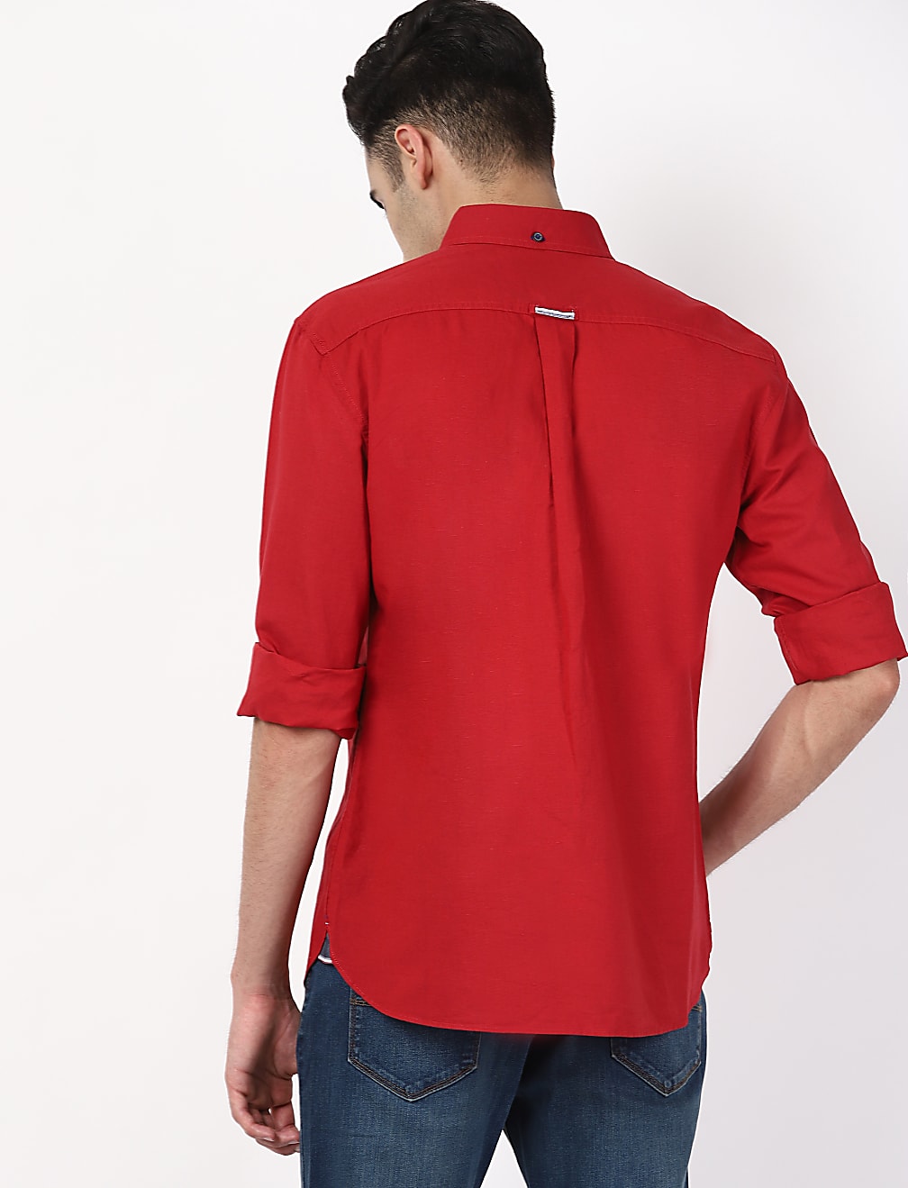 Linen Mix Solid Shirt
