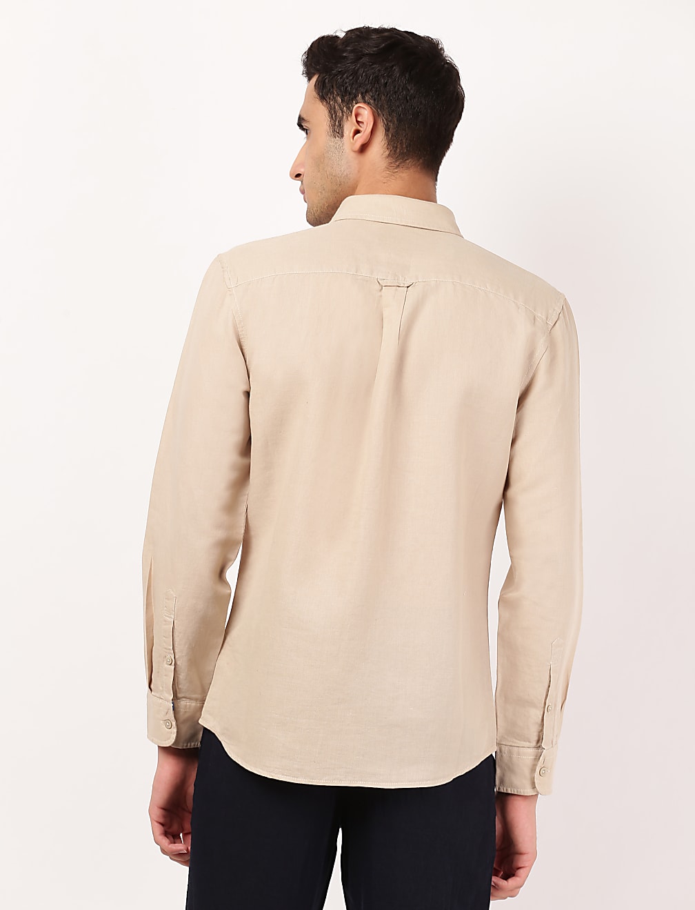 Linen Mix Classic Solid Shirt