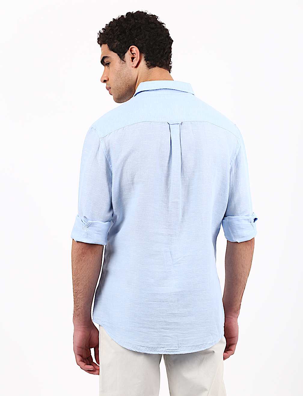 Linen Mix Solid Shirt
