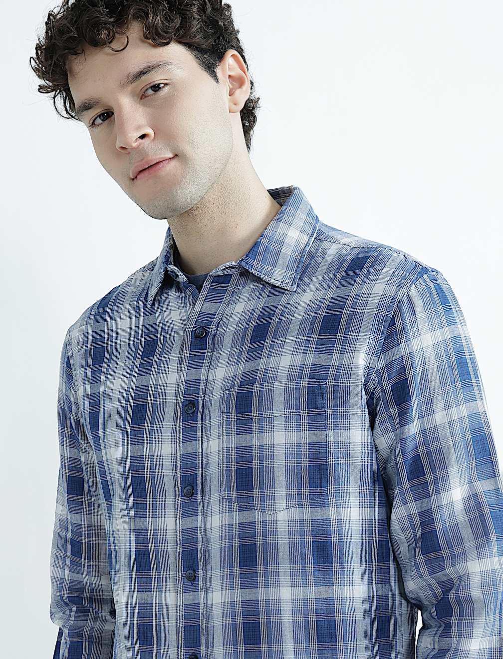 Regular Fit Pure Cotton Checked Shirt