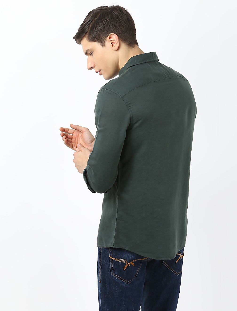 Linen Mix Solid Shirt