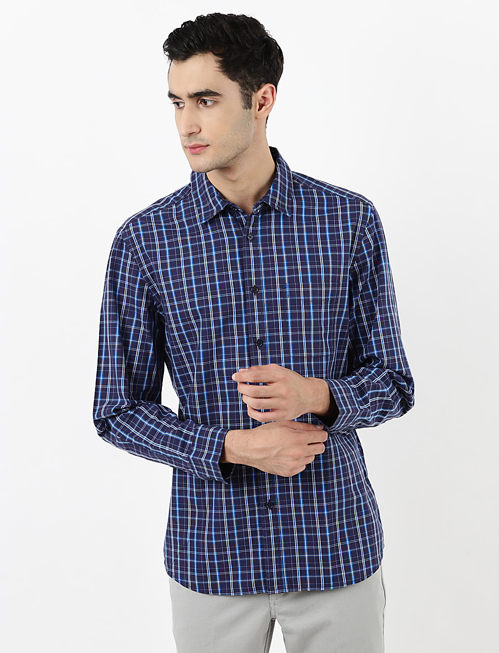 Pure Cotton Check Shirt