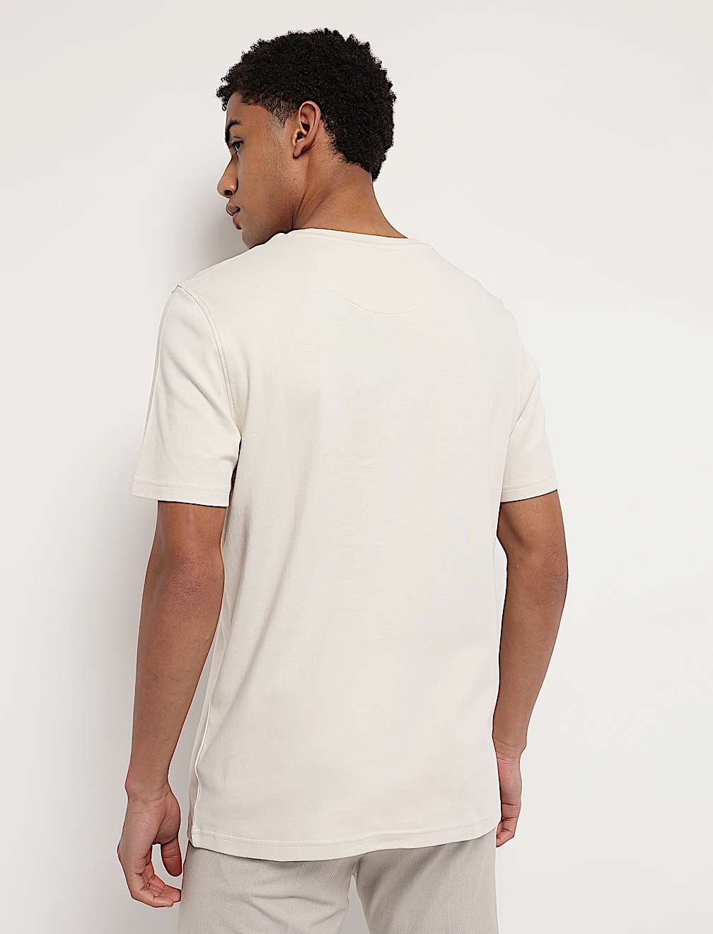 Pure Cotton Crew Neck T-Shirt