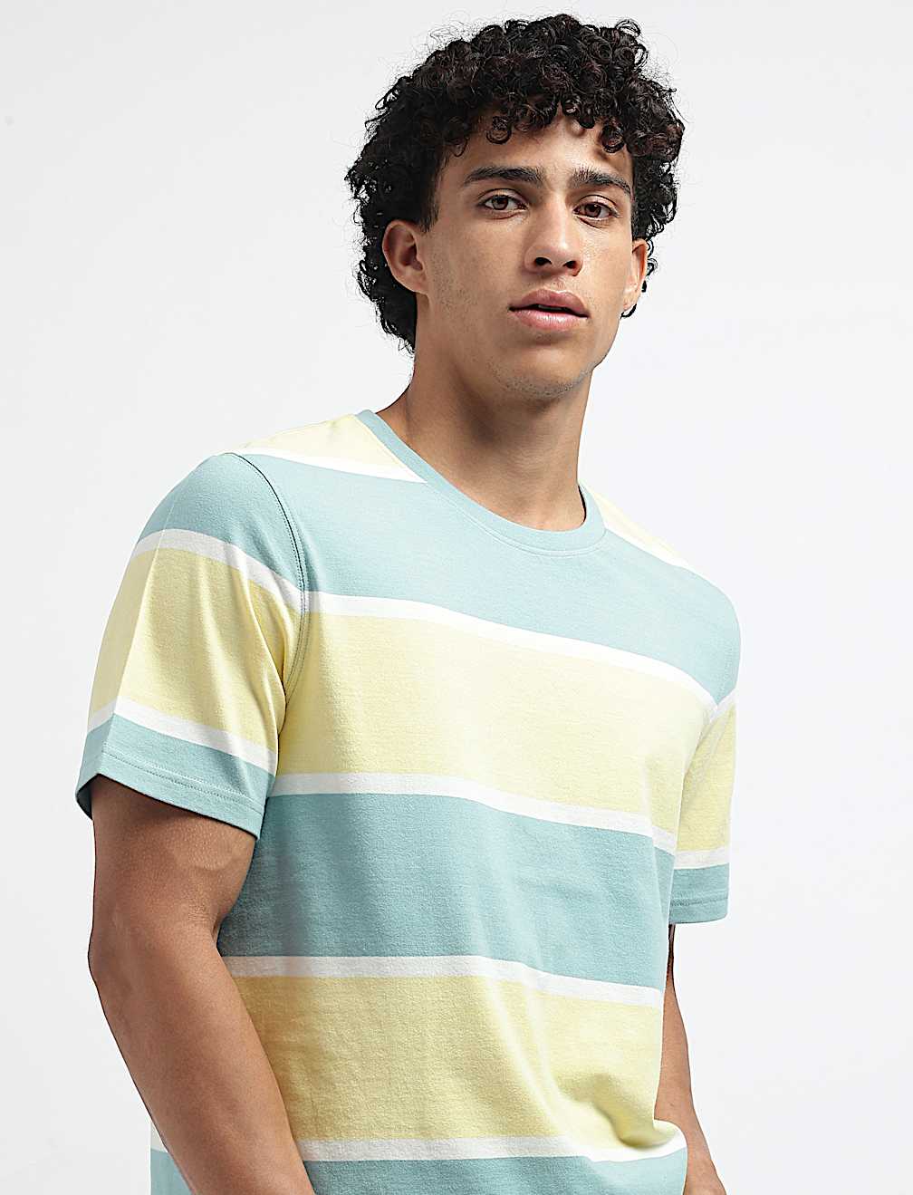 Pure Cotton Striped T-Shirt