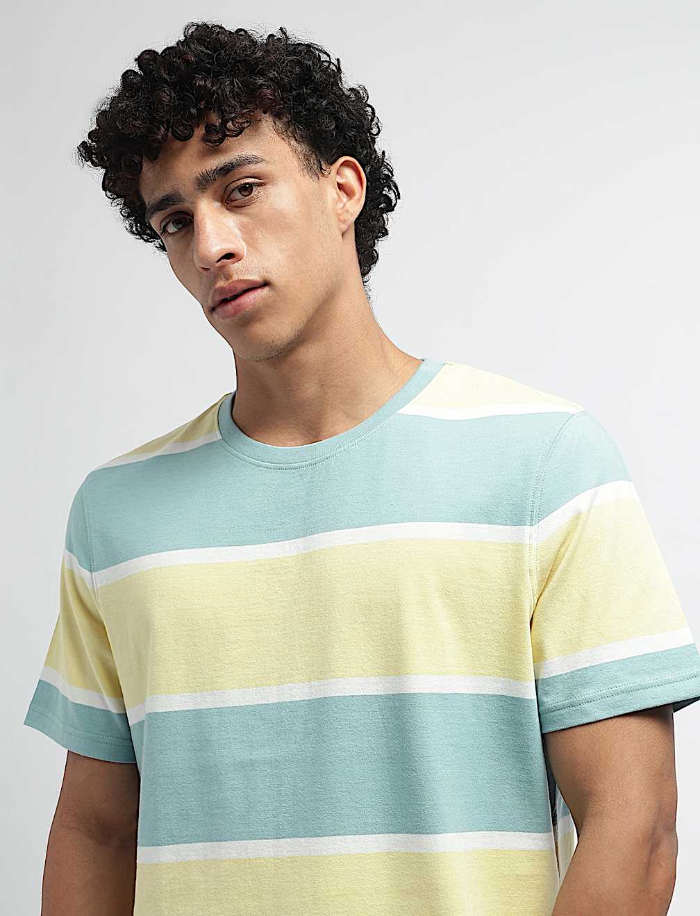 Pure Cotton Striped T-Shirt